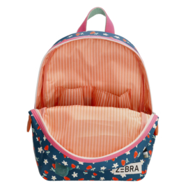 Zebra Trends rugzak blauw multi bloemen