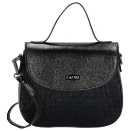 Charm London Kingsway schoudertas zwart