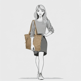 Enrico Benetti Harper shopper midden taupe