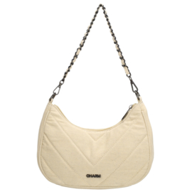 Charm London Hollywood schoudertas beige