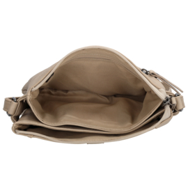 Beagles Cuenca schoudertas licht taupe