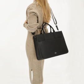 Charm London Princeton laptoptas zwart