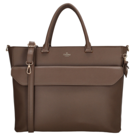Charm London Cambridge laptoptas mokka