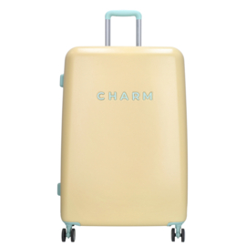 Charm London travel koffer zachtgeel