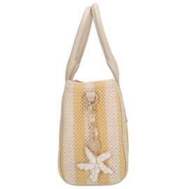 Charm London Capri handtas zacht geel