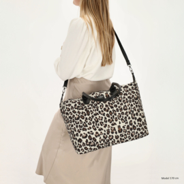 Charm London Buckingham handtas luipaard beige