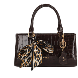 Charm London Knightsbridge handtas donkerbruin
