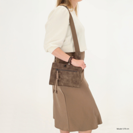 Zebra Trends Rosalyn crossbody tas donkerbruin