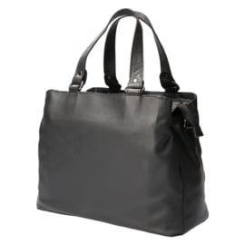 Leather Design handtas zwart