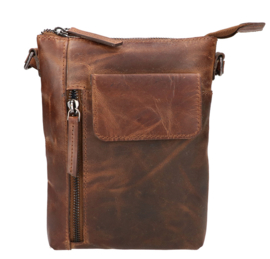 Leather Design schoudertas hunter