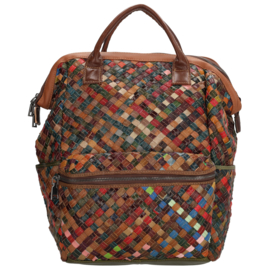 Lederen Beagles multi colour rugtas