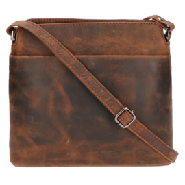 Leather Design schoudertas bruin
