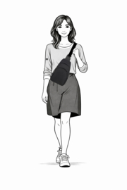 Enrico Benetti Caroline crossbodytas zwart