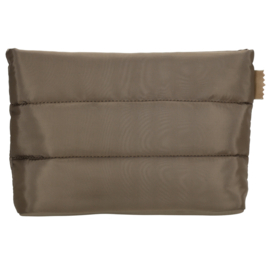 Zebra Elske schoudertas donker taupe