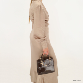 Charm London knightsbridge handtas donker bruin