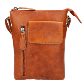 Leather Design schoudertas natural
