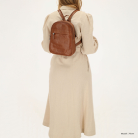 Hide & Stitches Porto lederen handtas bruin