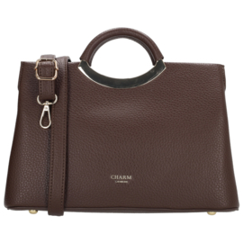 Charm London lucca handtas donker bruin