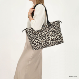 Charm London Buckingham handtas luipaard beige