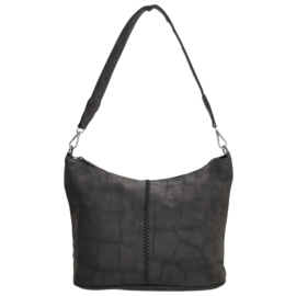 Zebra Mirjam shopper zwart