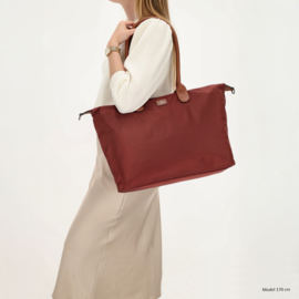 Charm London Buckingham handtas bordeaux rood