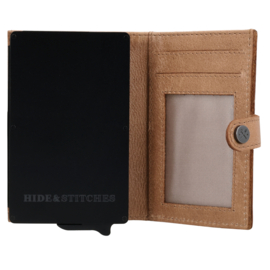 Hide & Stitches Porto safety wallet taupe