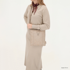 Beagles Cuenca schoudertas licht taupe