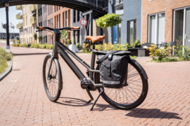 Beagles Originals bicycle fiets/schoudertas grijs