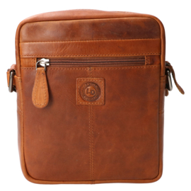 Leather Design heren schoudertas natural