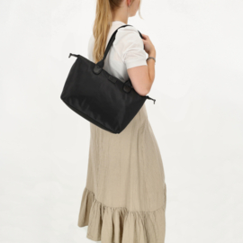Charm London Buckingham mono shopper zwart