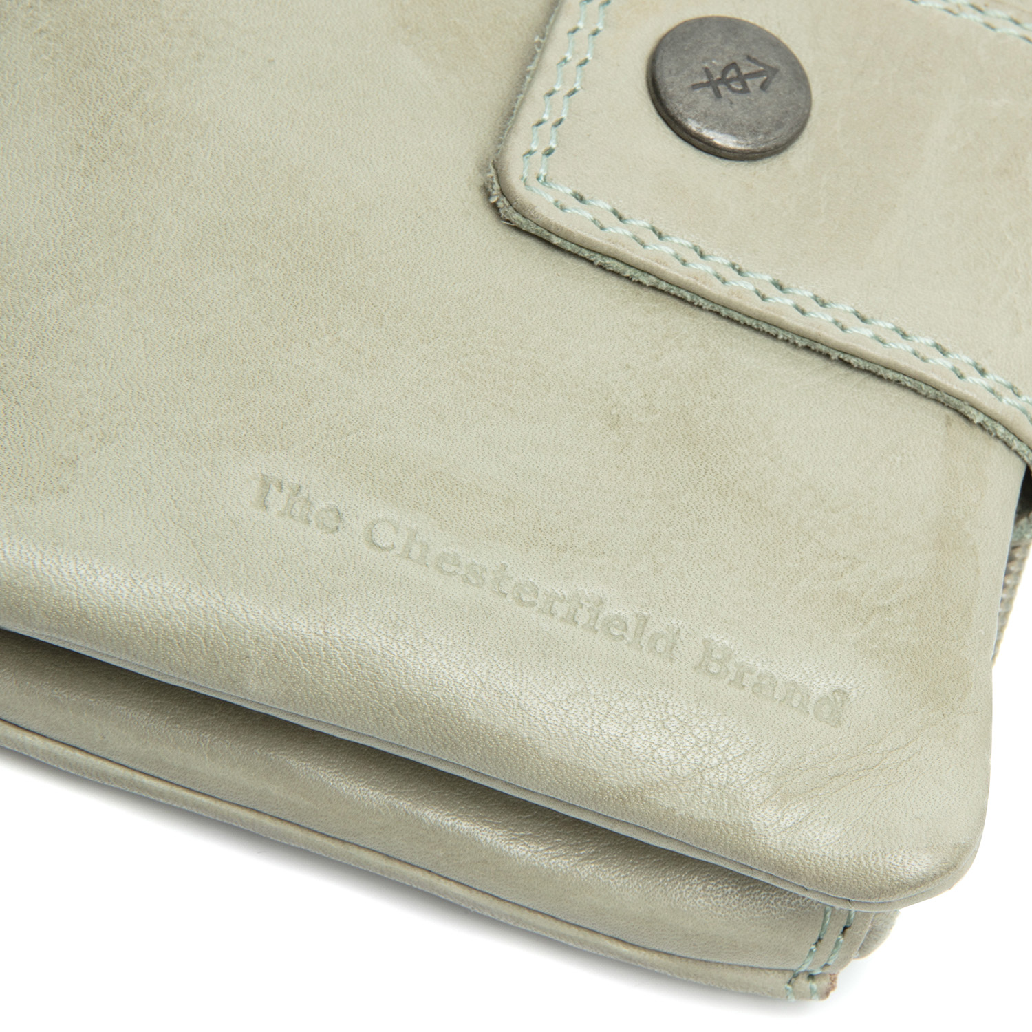 The Chesterfield Brand Mavona lederen dames portemonnee ocean green