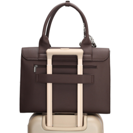 Charm London Bond laptoptas donker bruin