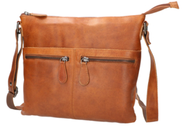 Leather Design schoudertas natural
