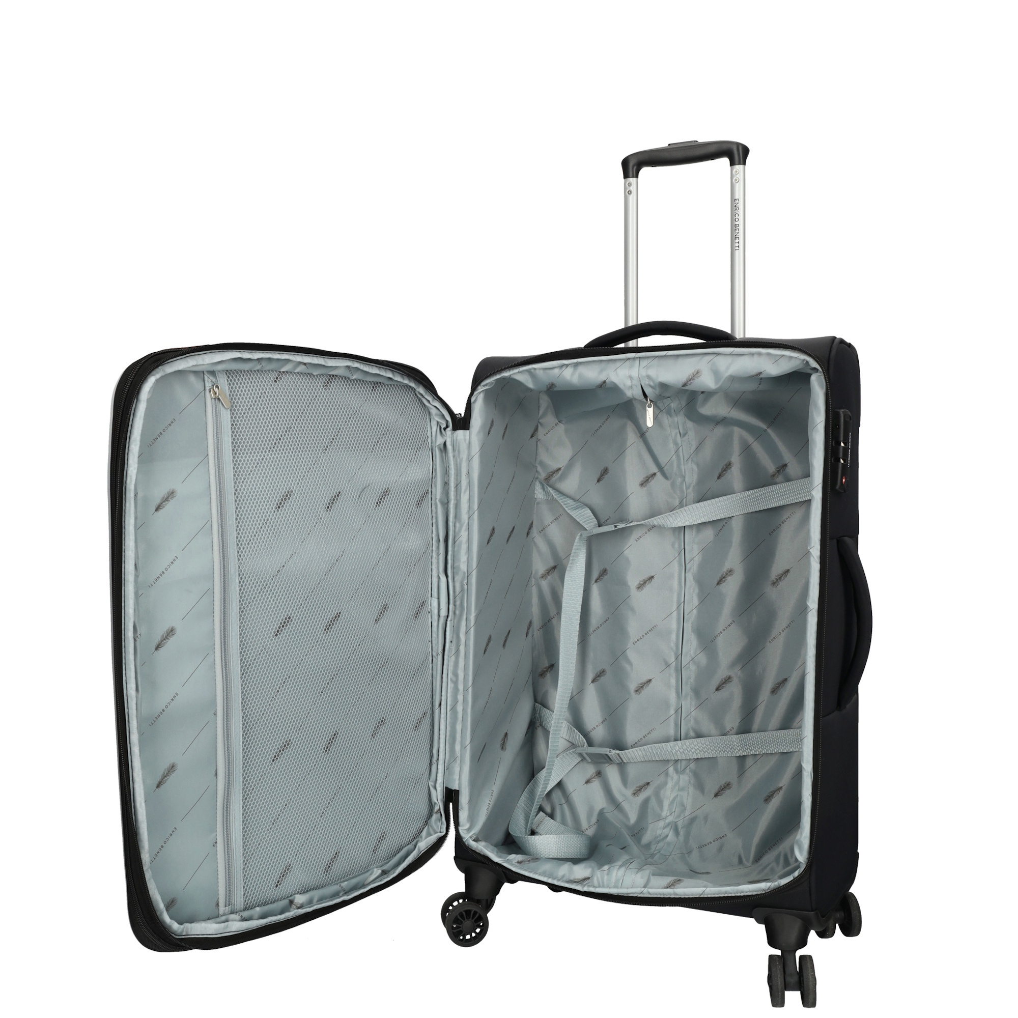Enrico Benetti Innsbruck koffer zwart 60  cm