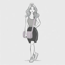 Enrico Benetti Luca crossbodytas lilac