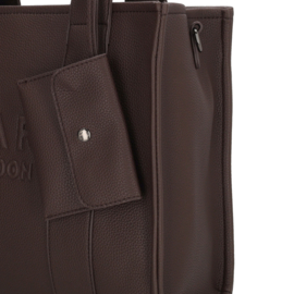Charm London bond shopper donker bruin