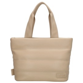 Zebra Evie handtas licht taupe