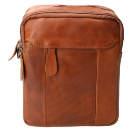Leather Design heren schoudertas natural