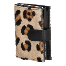 Hide & Stitches Wallowa safety wallet luipaard