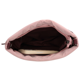 Zebra Elske schoudertas streep bordeaux/oud roze