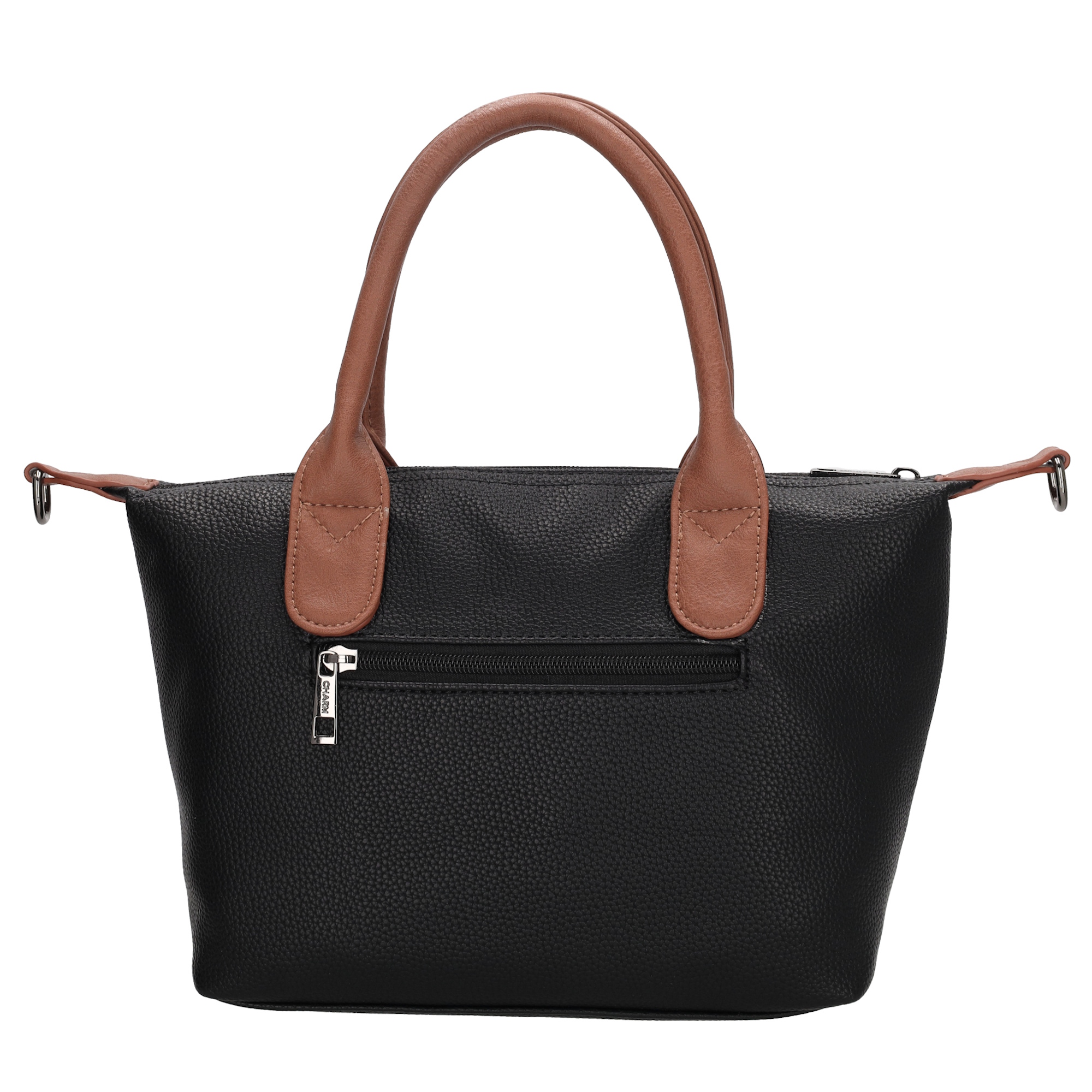 Charm London Buckingham palace handtas zwart cognac