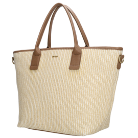 Charm London shopper Cadorna licht taupe