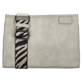 Zebra Merel schoudertas middengrijs