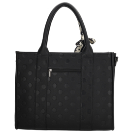 Charm London Bond Avenue shopper zwart stip