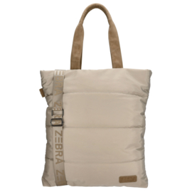 Zebra Elske shopper licht taupe