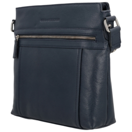Hide & Stitches Mississppi schoudertas blauw