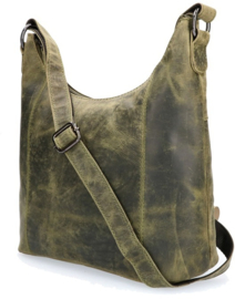 Leather Design schoudertas groen