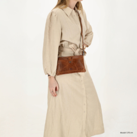 Hide & Stitches Westland schoudertas bruin