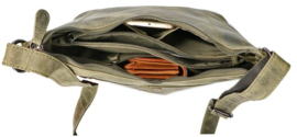 Leather Design schoudertas groen