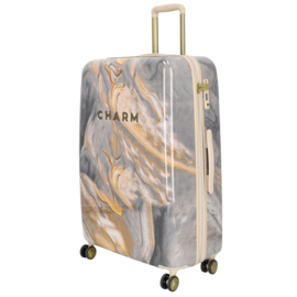 Charm London travel koffer lichtgrijs